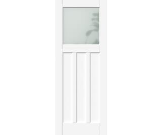 White DX30 - Frosted Glass Internal Doors