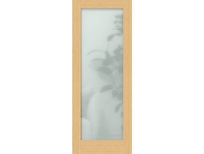 Oak Shaker 1 Light - Frosted Internal Doors Image