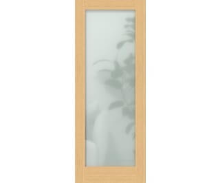 Oak Shaker 1 Light - Frosted Internal Doors