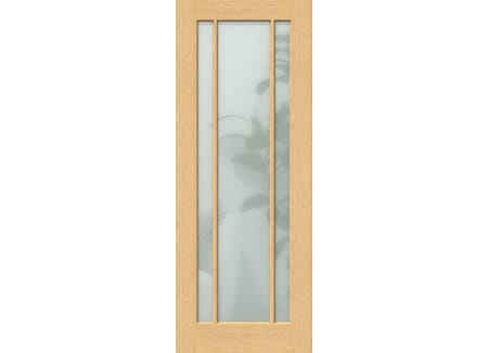 Lincoln Oak Glazed - Frosted Internal Doors