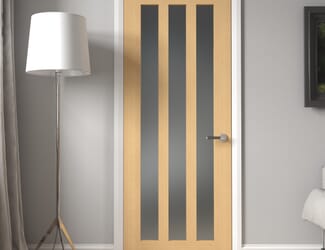 Aston - Frosted Glass Oak Internal Doors