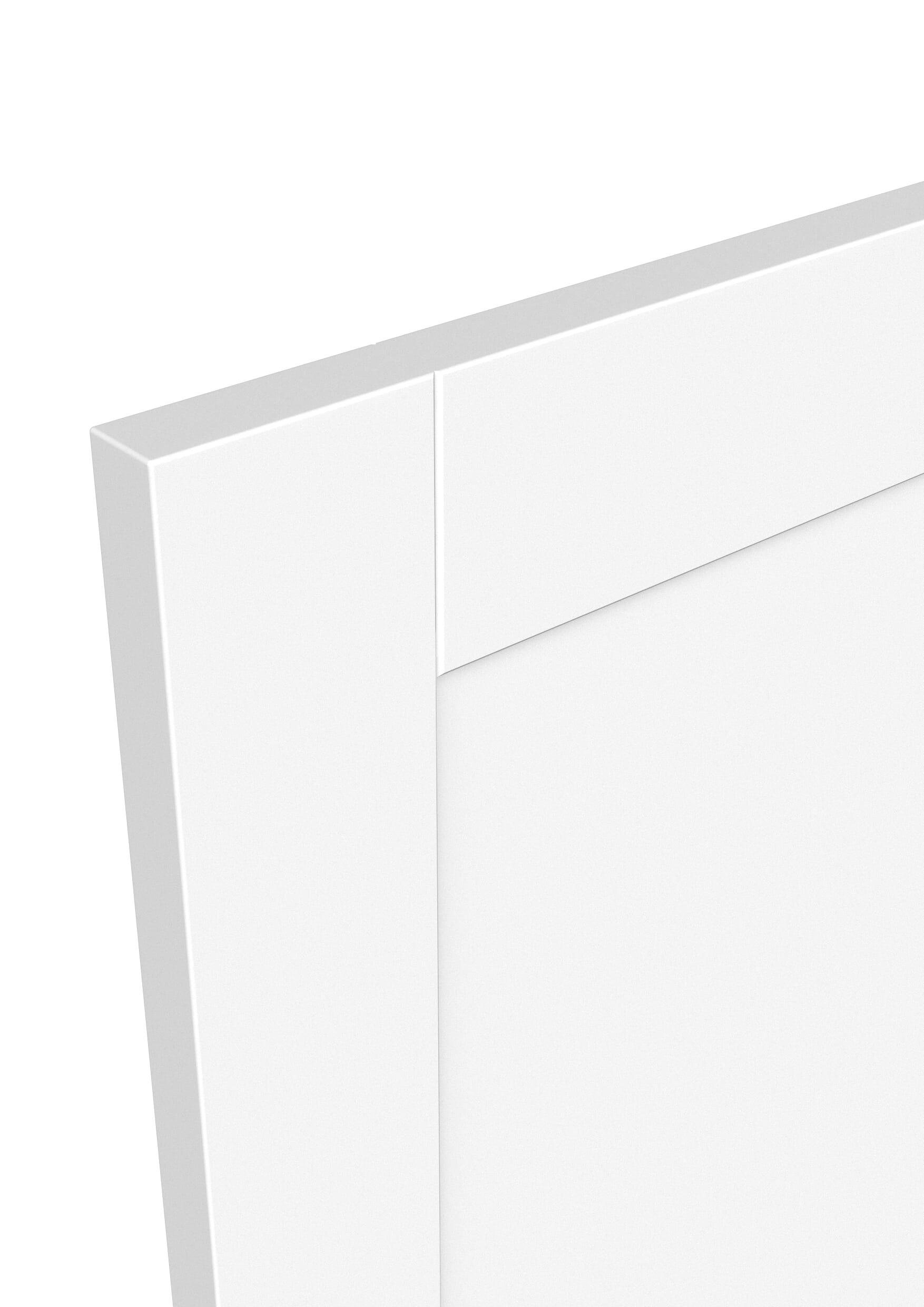 1981 x 762 x 44mm (30") Modern White Shaker 2 Panel FD30 Fire Door
