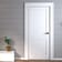 White Primed Shaker 2 Panel Internal Door