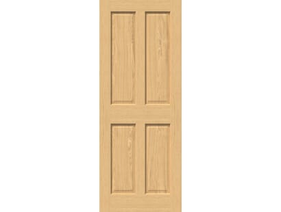 Traditional Victorian Oak 4 Panel Internal Doors Image