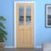 Traditional Oak 2 Lite Clear Glazed Internal Door