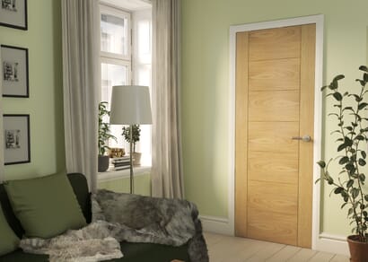 Modern 7 Panel Oak Internal Doors