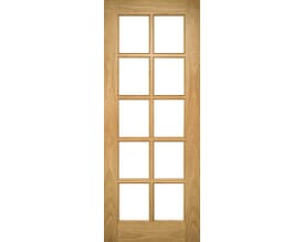 Bristol 10 Light Glazed Oak Internal Doors