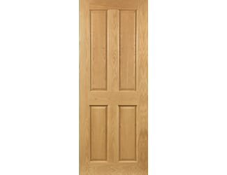 Bury 4 Panel Oak - Prefinished Internal Doors