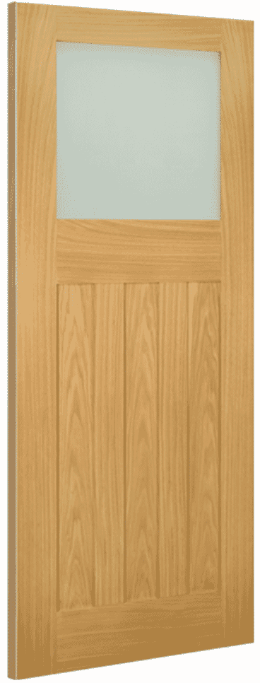 686x1981x35mm (27") Cambridge Glazed Oak - Frosted Glass Door