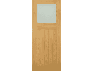 Cambridge Glazed Oak - Frosted Glass Internal Doors