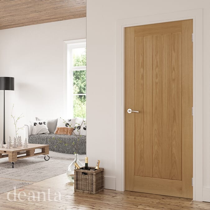 2032 x 813 x 35mm (32") Ely Oak  Internal Door