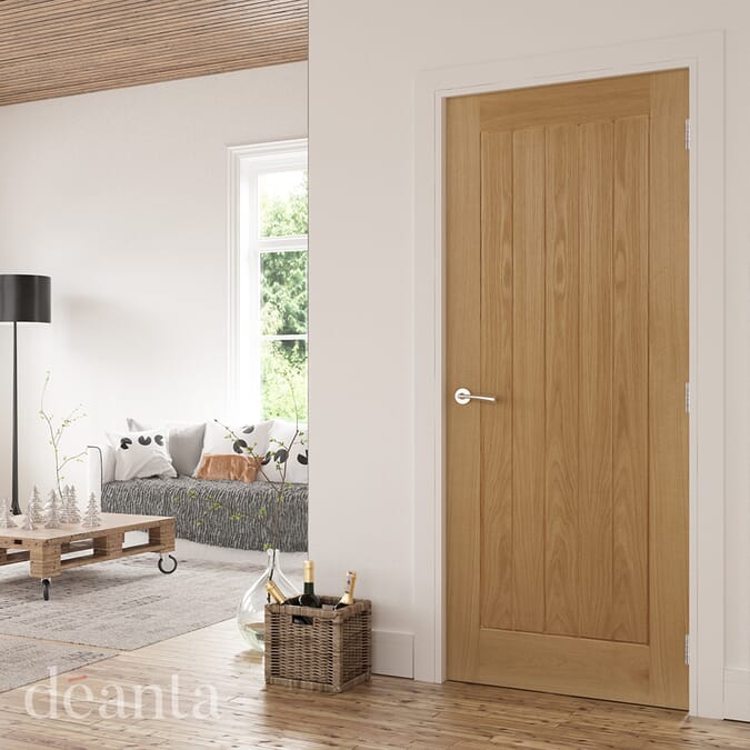 1981 x 457 x 35mm (18") Ely Oak  Internal Door