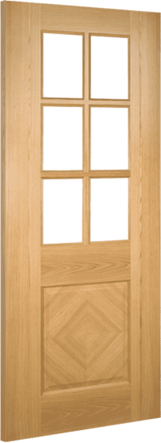 Kensington Oak With Clear Bevelled Glass