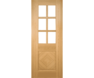 Kensington Glazed Oak Prefinished Internal Doors