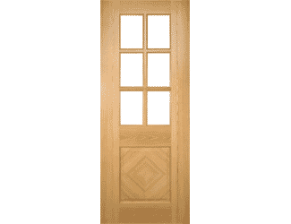 Kensington Glazed Oak Prefinished Internal Doors