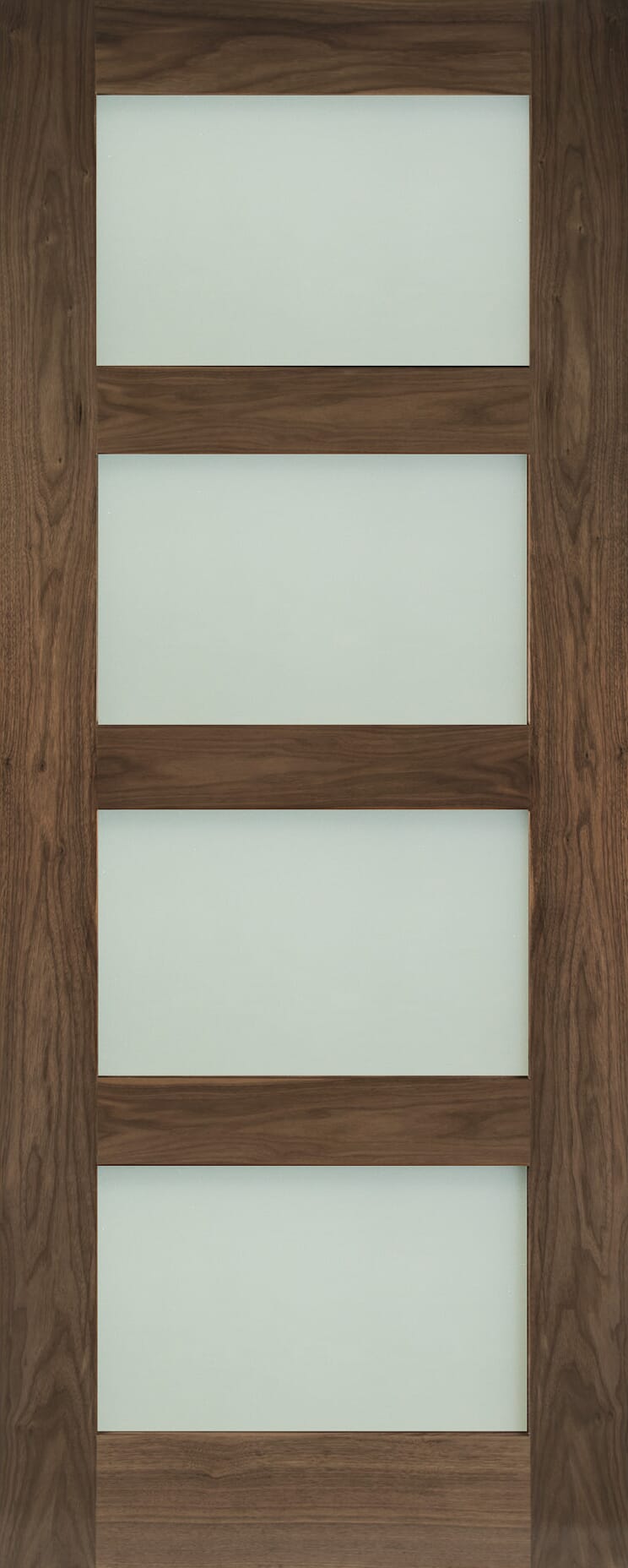 Coventry Walnut Glazed - Frosted Prefinished Internal Doors
