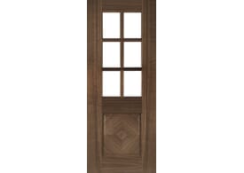 813x2032x35mm (32") Kensington Walnut Glazed Door