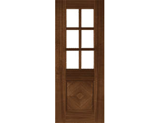 Kensington Walnut Glazed Internal Doors