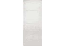 610x1981x35mm (24") Coventry White 4 Panel shaker Door