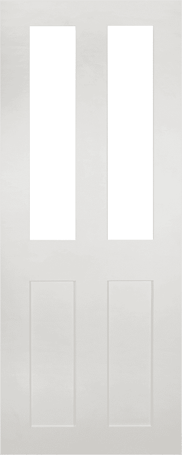 Eton Glazed 4 Panel White Internal Doors