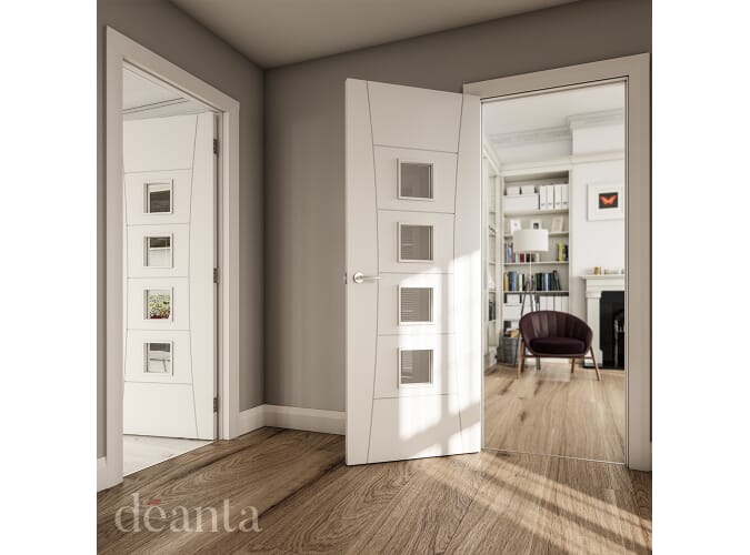 Pamplona Glazed White Internal Doors