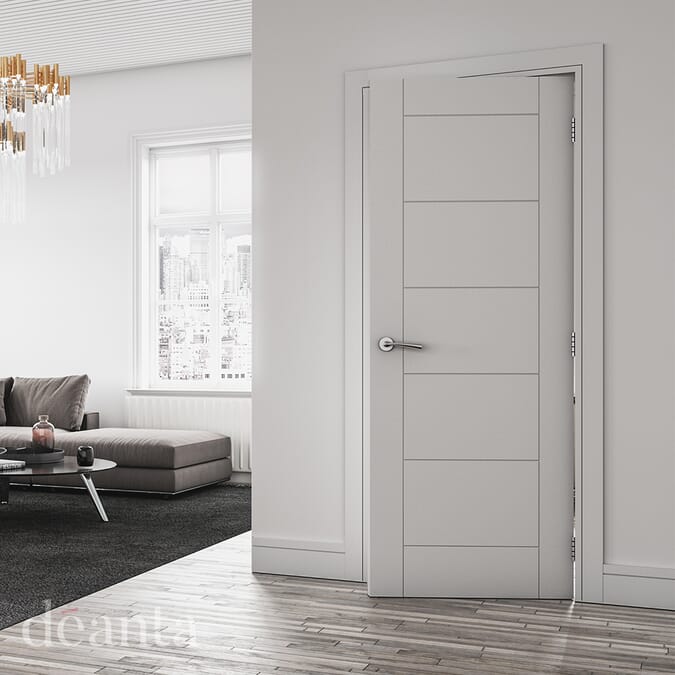 457x1981x35mm (18") Seville White Door