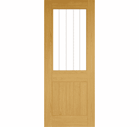 Ely Oak (1L Half) Prefinished - Clear Glazed Internal Doors