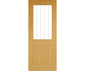 Ely Oak (1L Half) Prefinished - Clear Glazed Internal Doors