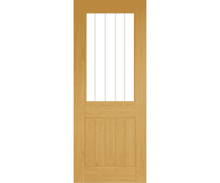 Ely Oak (1L Half) Prefinished - Clear Glazed Internal Doors
