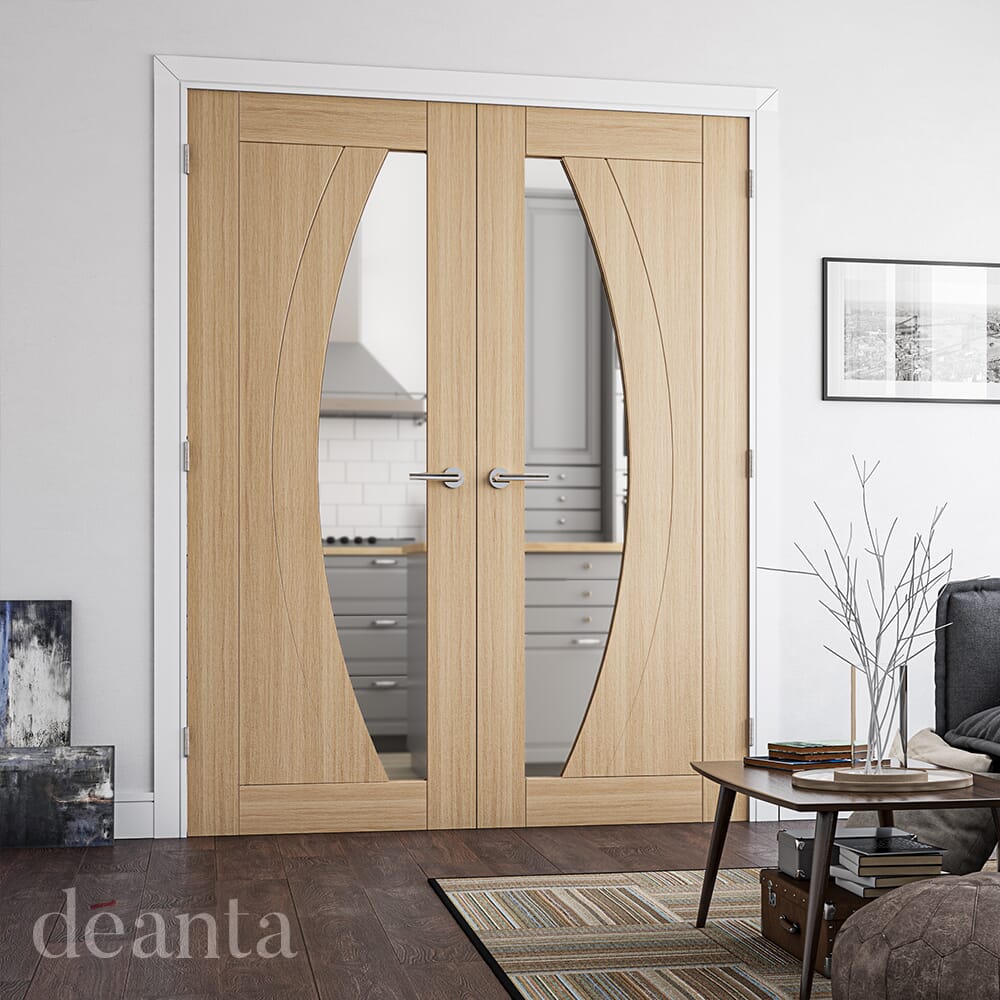 Ravello Oak Glazed Door - Prefinished Internal Doors