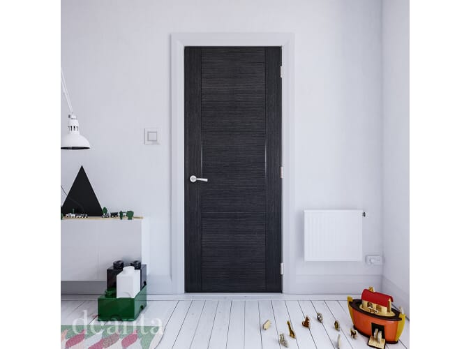 Montreal Dark Grey Ash - Prefinished Internal Doors