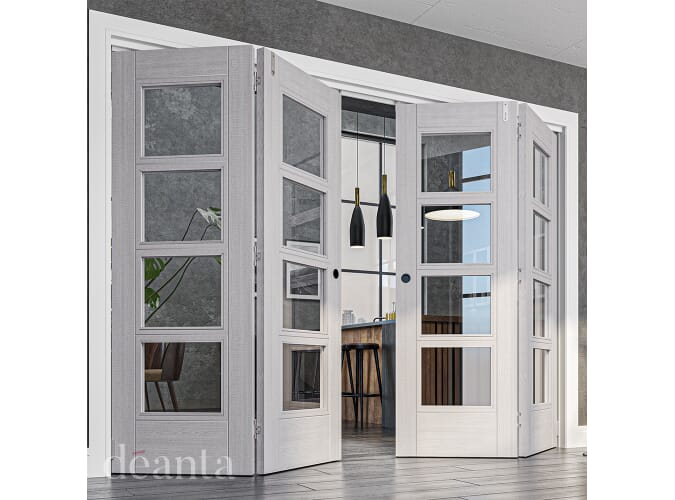 Montreal Light Grey Ash Glazed - Prefinished Internal Doors