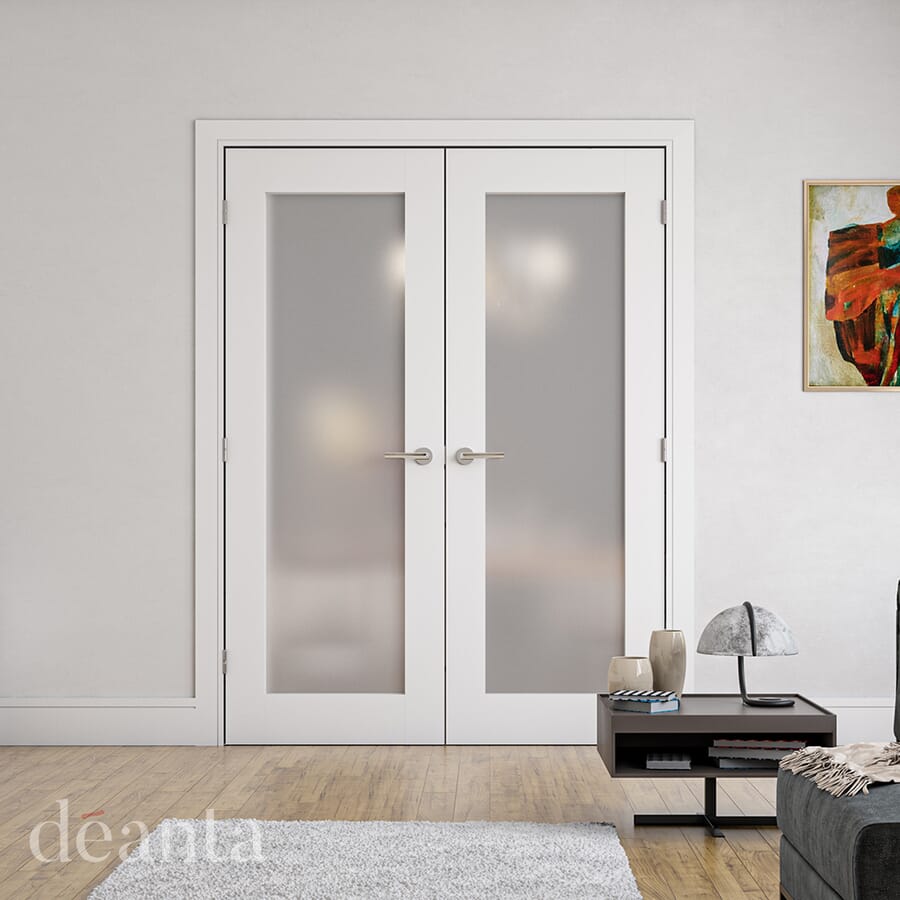 Denver White Frosted Glass Door