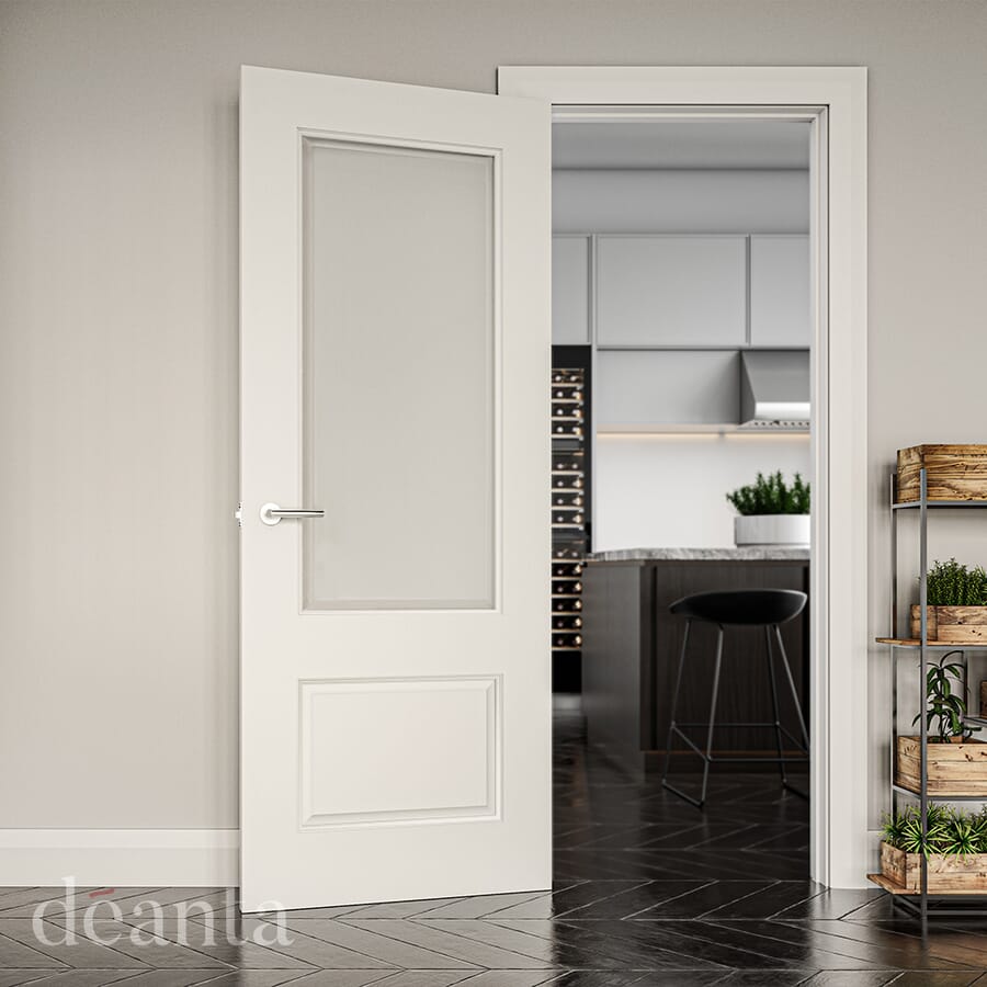 Madison White 2 Panel Glazed Door