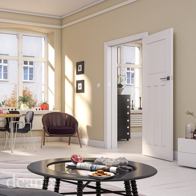 2040 x 726 x 40mm Cambridge White  Internal Door
