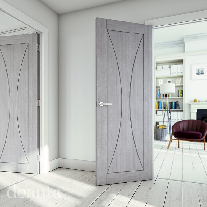 Sorrento Light Grey Ash - Prefinished Internal Doors