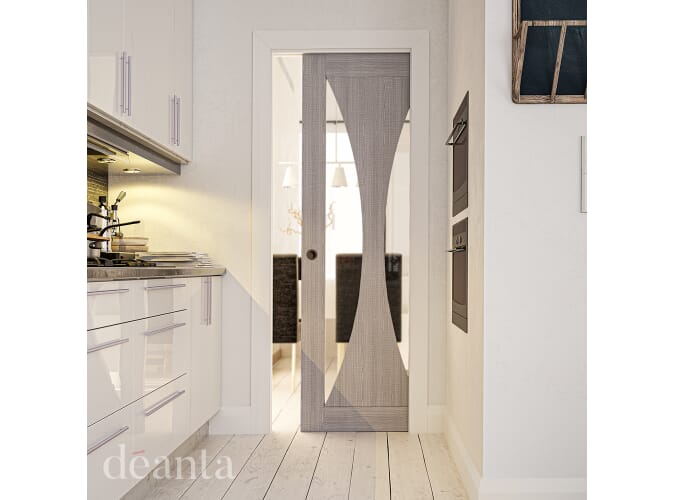 Sorrento Light Grey Ash Glazed - Prefinished Internal Doors