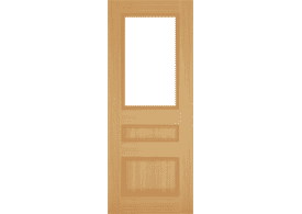 1981mm x 610mm x 35mm (24") Windsor Oak Bevelled Glazed - Prefinished Door
