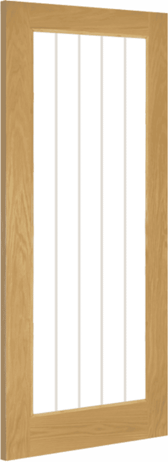 Ely Oak (1L Full) – Clear Glazed Door