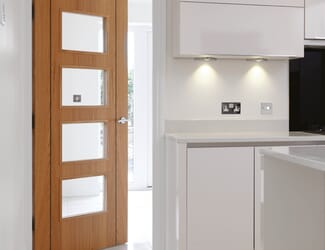 Oak Blenheim Glazed - Prefinished Internal Doors
