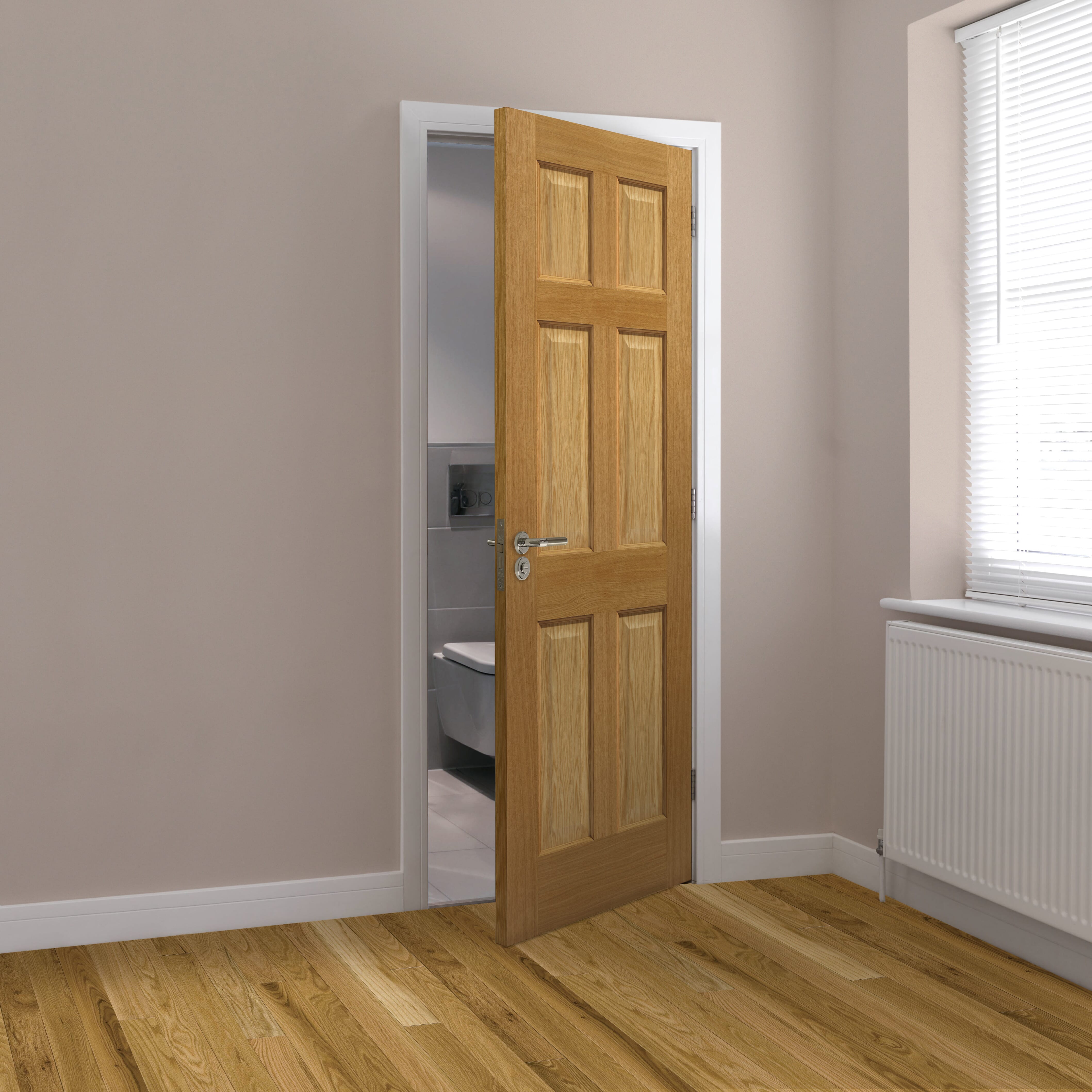 1981mm x 838mm x 35mm (33") Oak Grizedale - Prefinished Door