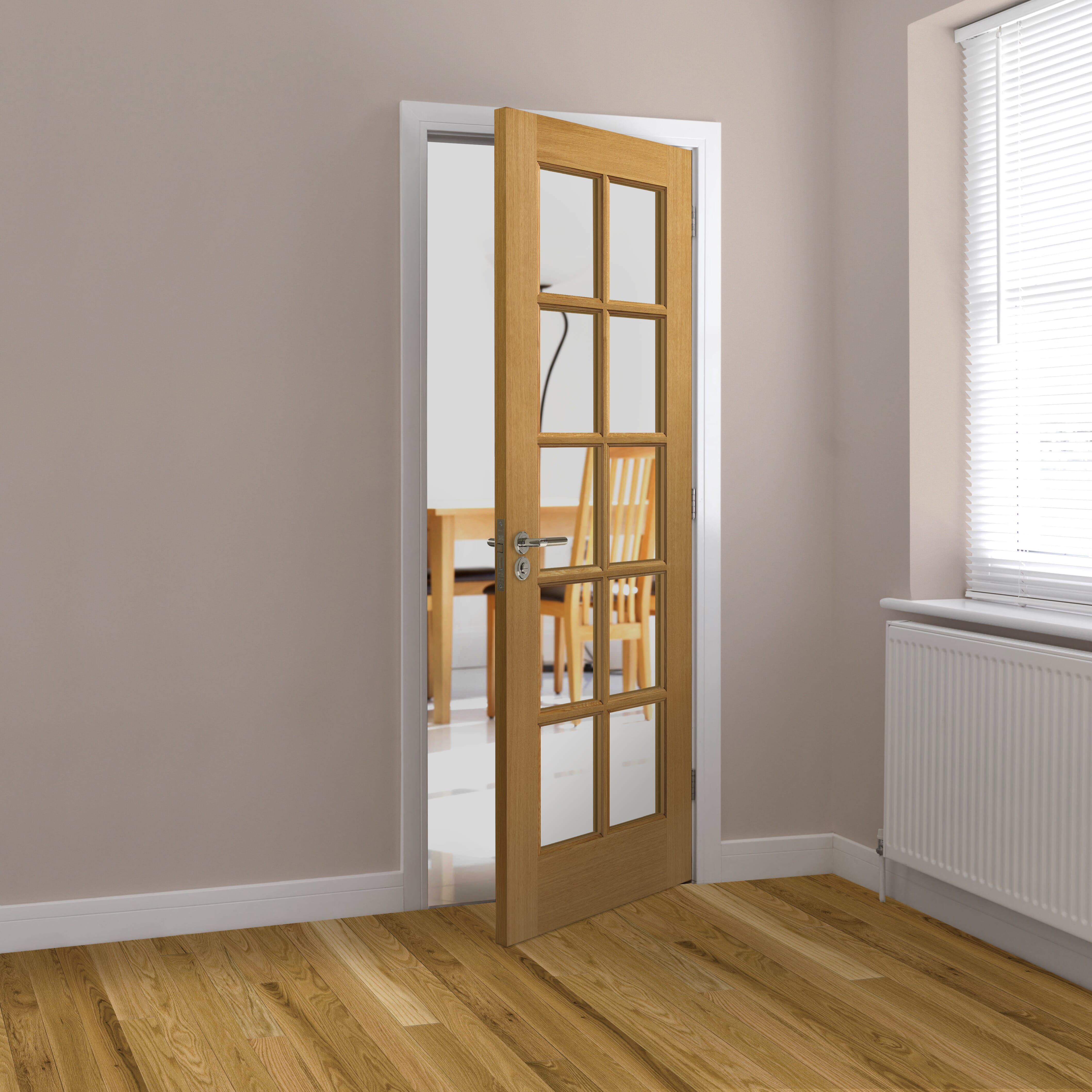 Oak Gisburn Glazed - Prefinished Internal Doors
