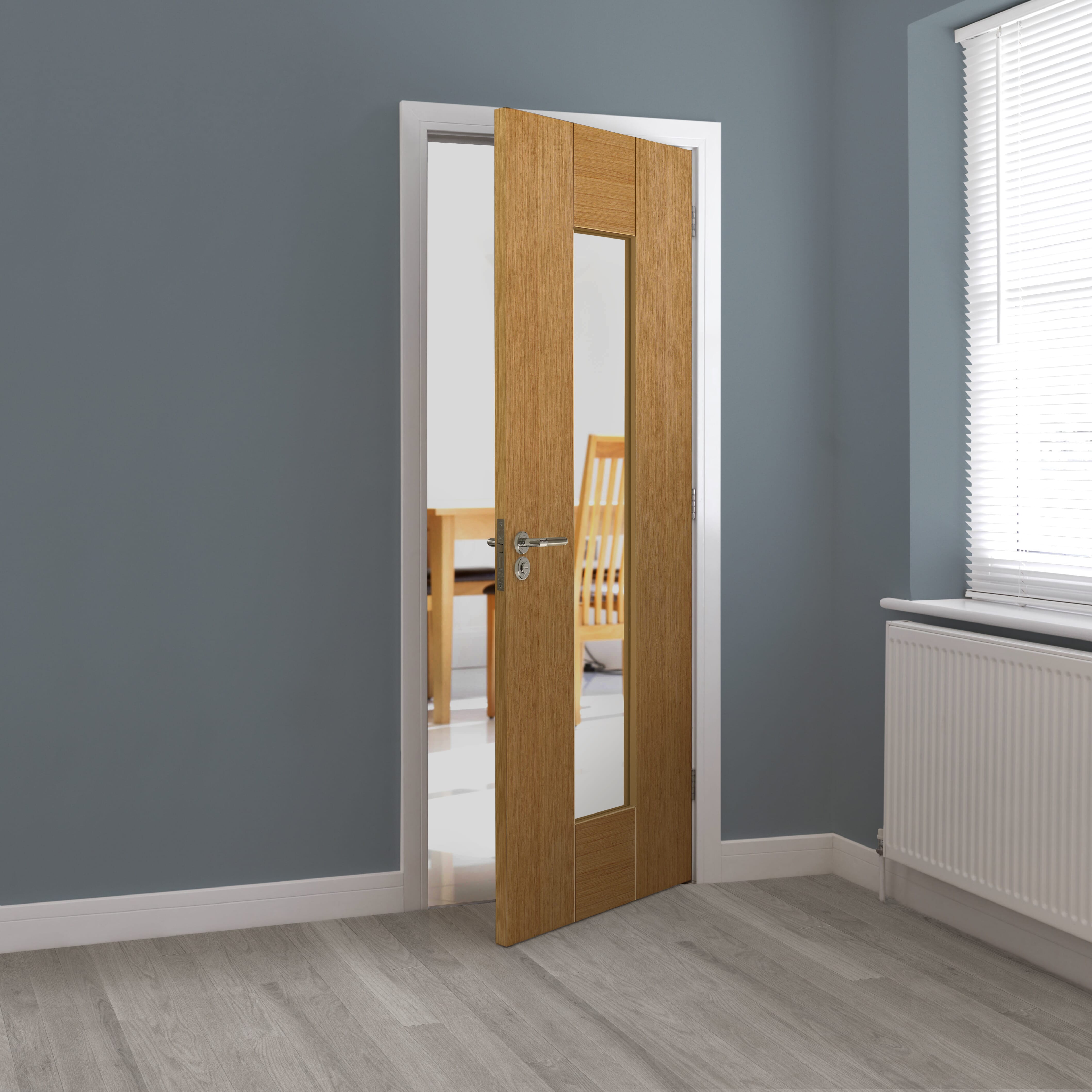 Axis Oak Glazed Prefinished Internal Doors At Vivid Doors