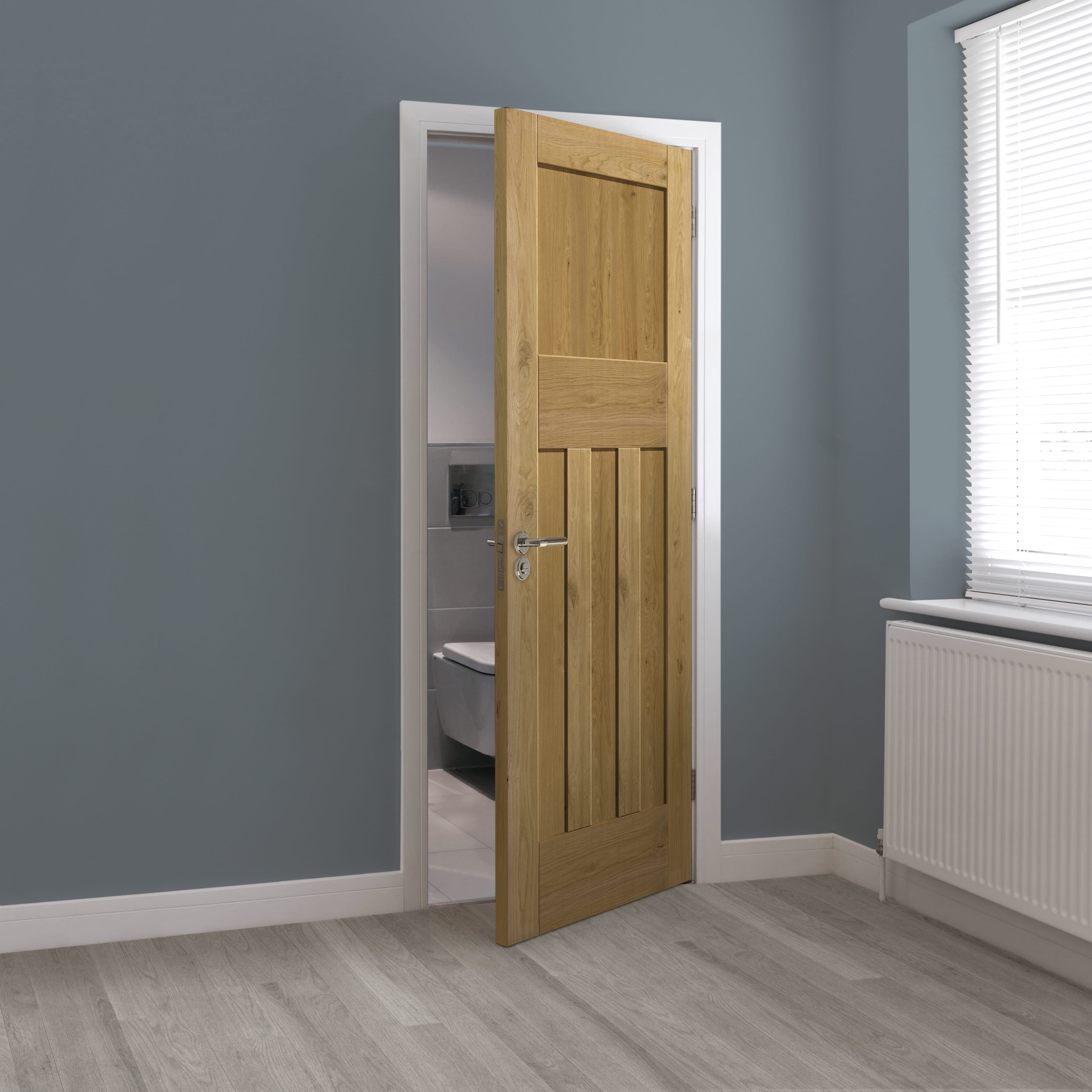 1981mm x 762mm x 35mm (30") Rustic Oak DX Prefinished Door