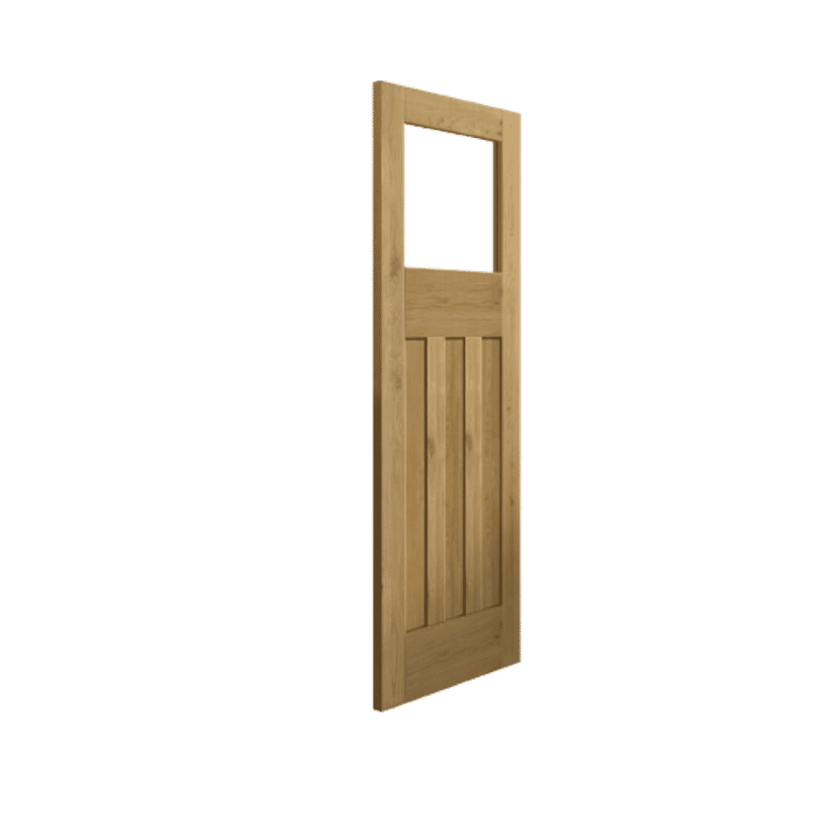Rustic Oak DX Glazed – Prefinished Door