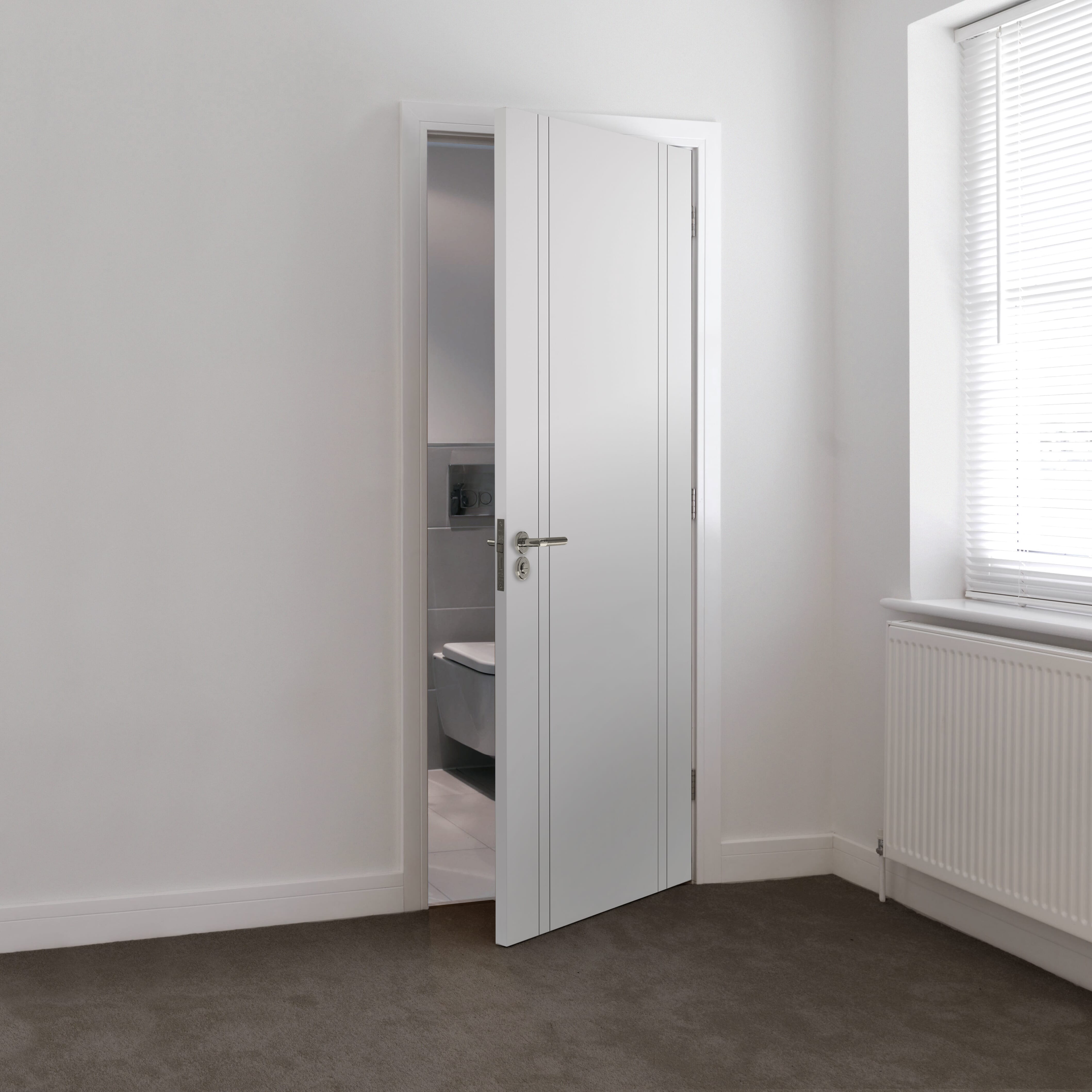1981mm x 686mm x 35mm (27") White Novello Door