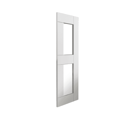 1981mm x 762mm x 35mm (30") White Eccentro Glazed Door