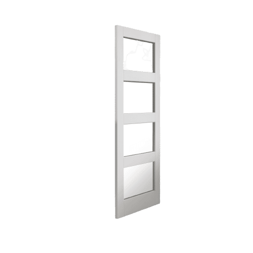 1981mm x 838mm x 35mm (33") White Cayman Glazed  Door