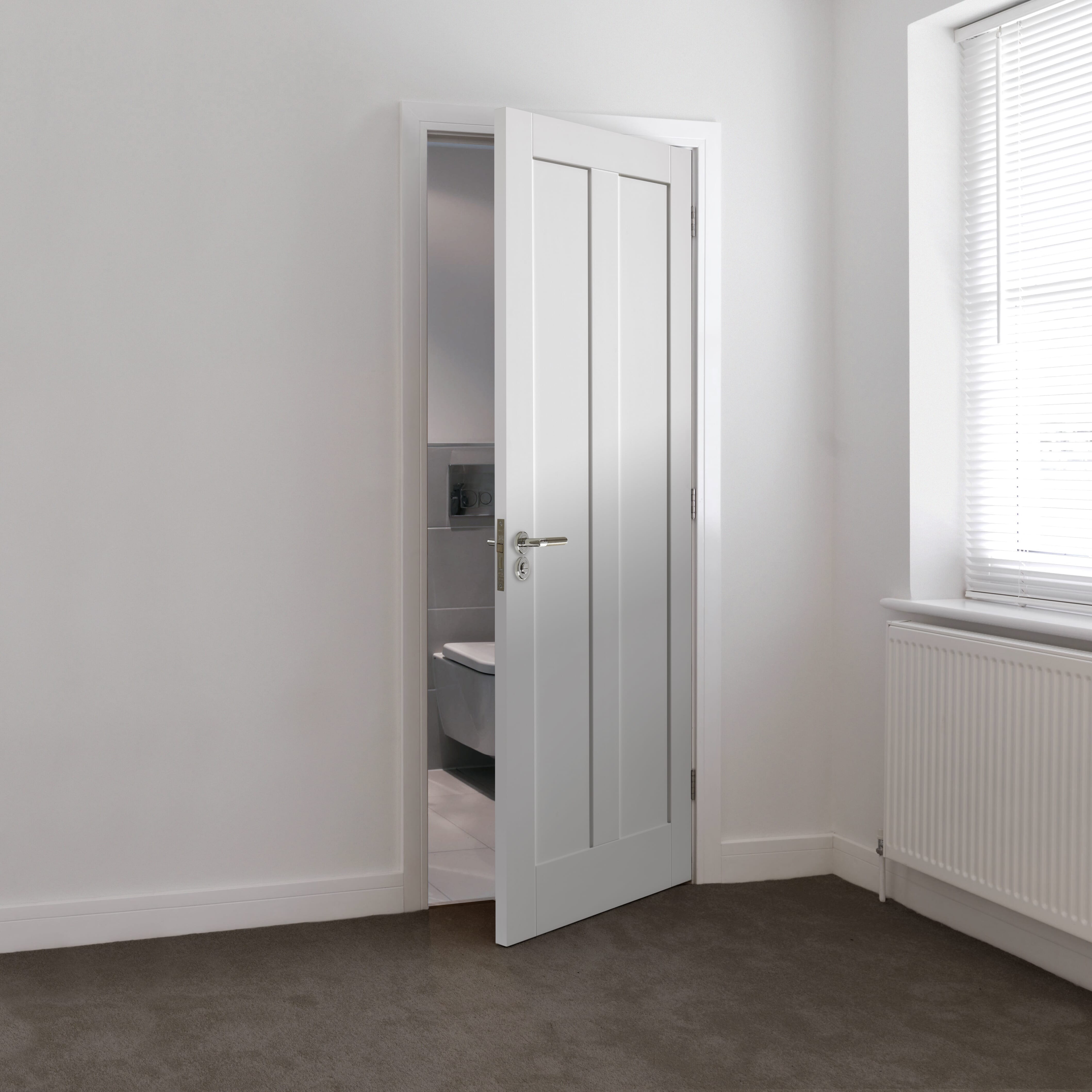 1981mm x 838mm x 35mm (33") White Barbados Door