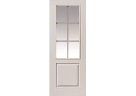 1981mm x 762mm x 44mm (30") FD30 White Faro Glazed  Door
